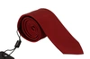 DOLCE & GABBANA Dolce & Gabbana Solid Print 100% Silk Adjustable Accessory Men's Necktie