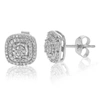 Vir Jewels 1/6 Cttw Stud Earrings Made With Round Lab Grown Diamonds In .925 Sterling Silver Prong Settings In Silver