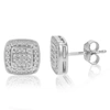 Vir Jewels 1/10 Cttw Round Cut Lab Grown Diamond .925 Sterling Silver Stud Earrings Prong Set In Silver