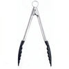 Cuisipro 9.5 Inch Nonstick Nylon Locking Tongs In Black
