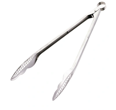 Cuisipro Grill Fry Tongs Narrow Kitchen Tong Stainless Steel 747188 In Silver