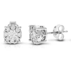 Vir Jewels 1/5 Cttw 18 Stones Round Lab Grown Diamond Studs Earrings .925 Sterling Silver Prong Set Round Shape In Silver