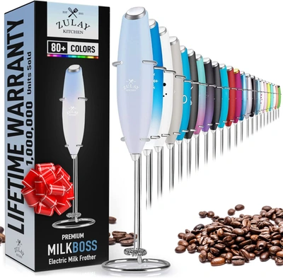 Zulay Kitchen Original Handheld Milk Frother In Beige