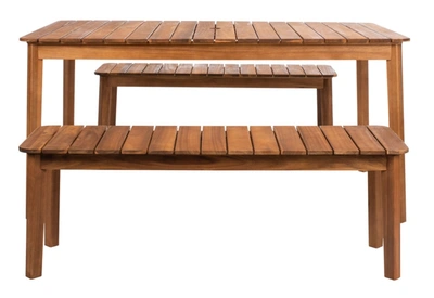 Safavieh Europa Outdoor Dining Set In Natural
