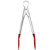 Cuisipro Silicone Mini Tongs, Red In Red