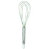 CUISIPRO 10-INCH SILICONE FLAT WHISK, STAINLESS STEEL HANDLE, FROSTED