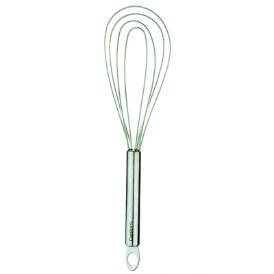 Cuisipro 10-inch Silicone Flat Whisk, Stainless Steel Handle, Frosted In White