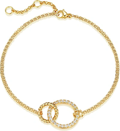Liv Oliver 18k Gold Interlocking Bracelet