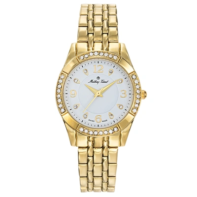 Mathey-tissot Women's Classic White Dial Watch In Gold