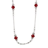 STEPHEN WEBSTER SUPERSTUD WOMENS SILVER CORAL AND QUARTZ NECKLACE