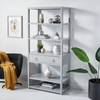 Safavieh Johni 1-drawer 5-shelf Etagere In Grey