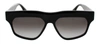 Victoria Beckham Vb603s 001 Rectangle Sunglasses In Black