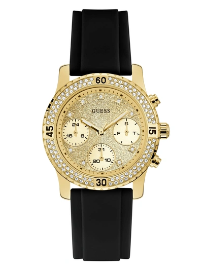 Guess Factory Gold-tone And Black Multifunction Watch