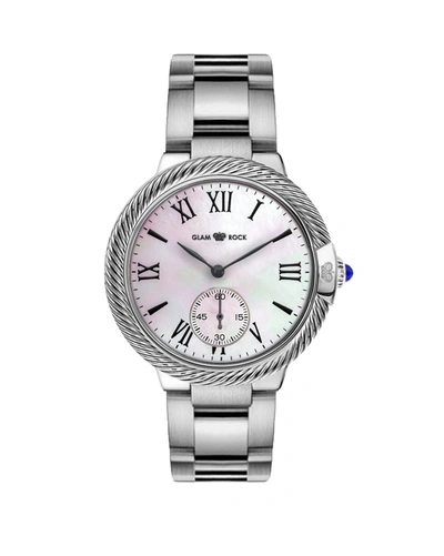 Glam Rock Women's Twisted 40mm Quartz Watch In Silver