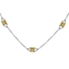 Non Branded 18k Multi-tone Gold & Diamond Necklace Ke4nklbzzz In White