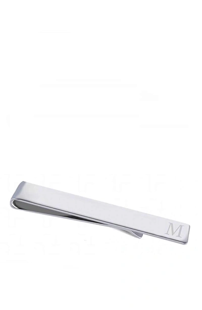 Stephen Oliver Silver Initial "m" Tie Bar