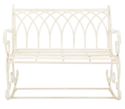 Safavieh Ressi Outdoor Rock Bench In White