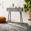 Safavieh Dean 2 Drawer Console In Grey