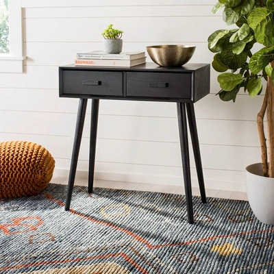 Safavieh Dean 2 Drawer Console In Black