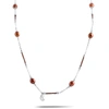 CHARRIOL PEARL STAINLESS STEEL BRONZE PVD BROWN PEARLS LONG NECKLACE