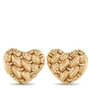 TIFFANY & CO 18K YELLOW GOLD HEART CLIP-ON EARRINGS