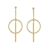 Liv Oliver 18k Gold Geometric Earrings