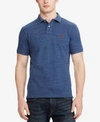 Polo Ralph Lauren Classics Mens Medium Blue Custom Fit Polo In Classic Royal Heather