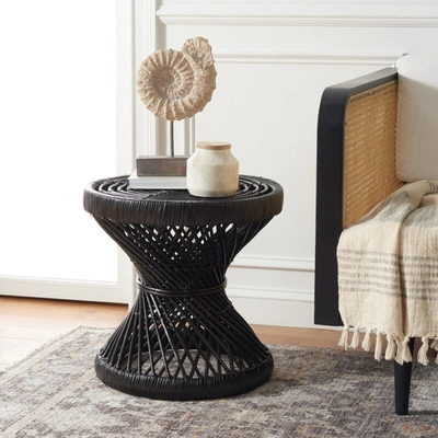 Safavieh Grimson Small Bowed Accent Table In Black