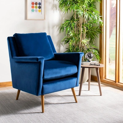 Safavieh Astrid Mid Century Arm Chair In Blue