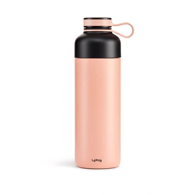 Lekue Insulated Bottle To Go, 16.9-ounce, Coral In Pink