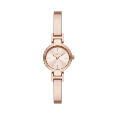 Dkny Women's Ellington Two-hand, Rose Gold-tone Stainless Steel Watch