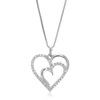 Vir Jewels 1/10 Cttw Lab Grown Round Cut Diamond Pendant Necklace .925 Sterling Silver 3/4 Inch With 18 Inch Ch In Silver