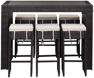 Safavieh Sanders Outdoor Bar Set Ii In Brown