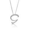 Vir Jewels 1/12 Cttw Lab Grown Diamond Letter G Pendant Necklace .925 Sterling Silver 1/2 Inch With 18 Inch Cha In Silver