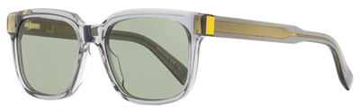 Dunhill Transparent Square Frame Sunglasses In White