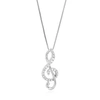 Vir Jewels 1/10 Cttw Lab Grown Round Diamond Pendant Necklace .925 Sterling Silver 1/4 Inch With 18 Inch Chain In Silver