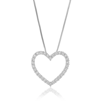 Vir Jewels 1/6 Cttw Lab Grown Diamond Pendant Necklace .925 Sterling Silver 1 Inch With 18 Inch Chain In Grey