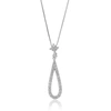Vir Jewels 2/3 Cttw Lab Grown Diamond Pendant Necklace .925 Sterling Silver 1/3 Inch With 18 Inch Chain In Silver