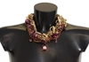 DOLCE & GABBANA Dolce & Gabbana Brass Sicily  Crystal Women's Necklace