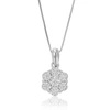 Vir Jewels 1/10 Cttw Lab Grown Diamond .925 Sterling Silver Pendant Necklace 1/3 Inch With 18 Inch Chain In Silver