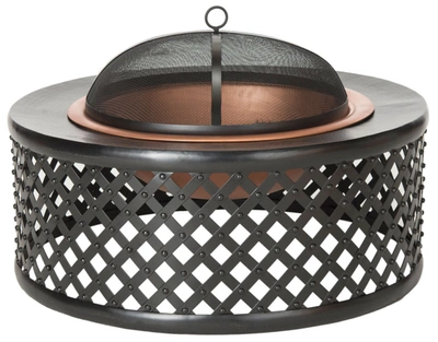 Safavieh Jamaica Fire Pit In Black