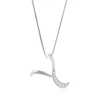 Vir Jewels 1/12 Cttw Round Cut 8 Stones Lab Grown Diamond Pendant Necklace .925 Sterling Silver 2/3 Inch With 1 In Silver