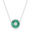 Simona Sterling Silver Micro Pave Cz Interlocking Circles Necklace - Gold Plated