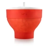 LEKUE MICROWAVE POPCORN MAKER, RED