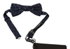 DOLCE & GABBANA Dolce & Gabbana Patterned Adjustable Neck Papillon Bow Men's Tie