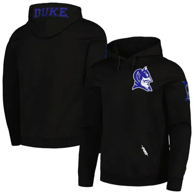 Pro Standard Black Duke Blue Devils Classic Pullover Hoodie