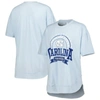 PRESSBOX PRESSBOX CAROLINA BLUE NORTH CAROLINA TAR HEELS VINTAGE WASH PONCHO CAPTAIN T-SHIRT