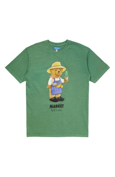 Market Botanical Bear Graphic Tee In Green