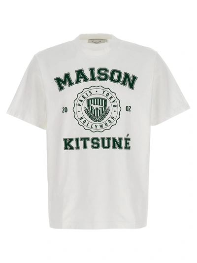 Maison Kitsuné Varsity T-shirt In White