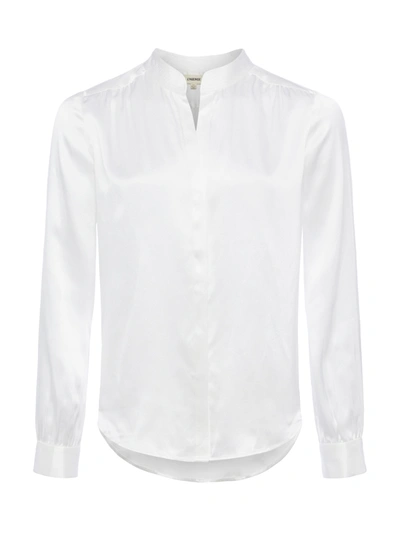 L Agence Bianca Blouse In White